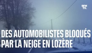 De fortes chutes de neige immobilisent une centaine d'automobilistes sur l'A75 en Lozère
