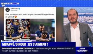 France-Pologne: la photo de Mbappé dans les bras de Giroud déchaîne les réseaux sociaux