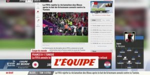 La FIFA rejette la réclamation après le but de Griezmann annulé contre la Tunisie - Foot - CM 2022
