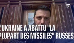 Ukraine: Volodymyr Zelensky affirme que "la défense antiaérienne a abattu la plupart des missiles" tirés par les Russes ce lundi
