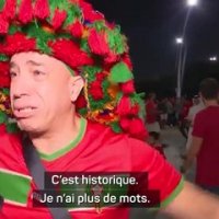 Maroc - Les supporters des Lions de l'Atlas laissent éclater leur joie au Qatar