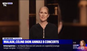 Céline Dion: la chanteuse annule une partie de sa tournée car elle souffre du "syndrome de l'homme raide"