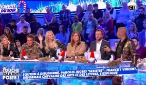 Malaise dans TPMP : Promu "Chevalier des Arts et des Lettres", le chanteur Francky Vincent refuse de condamner l'antisémitisme et revendique son soutien à Dieudonné  au "bal de la Quenelle"