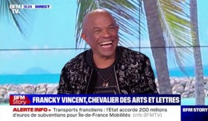 Zapping du 07/12 : Francky Vincent nommé Chevalier des Arts et des Letttres