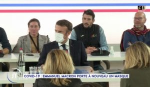 Le journal : Covid-19, Emmanuel Macron porte à nouveau un masque
