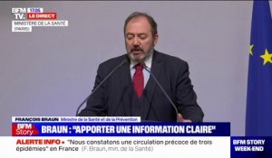 François Braun: "Nous faisons face à une triple épidémie"