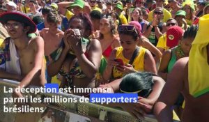 Mondial: à Rio de Janeiro, la déception des supporters du Brésil après l'élimination de la Seleçao
