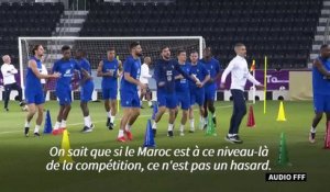 Mondial/France-Maroc: "Surtout ne pas tomber dans la facilité", prévient Varane