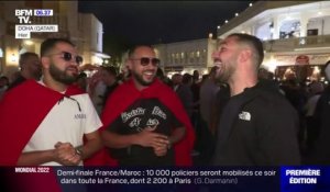 À Doha comme à Marseille, le match entre les supporters français et marocains a déjà commencé