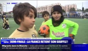 À Marseille, sur les terrains d'entrainement, le match France-Maroc est dans toutes les têtes