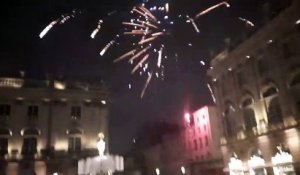 Scène de joie à Nancy après la victoire de l'équipe de France face au Maroc