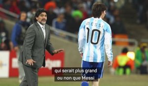 Argentine - Zabaleta veut arrêter d'opposer Maradona à Messi : "Profitons de la joie d'avoir deux des meilleurs joueurs de l'histoire"
