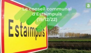 Conseil communal d'Estaimpuis (19/12/2022) en cinq points