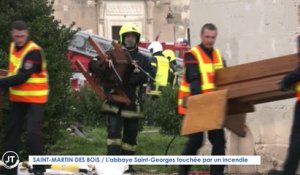 Le Journal - 21/12/2022 - SAINT-MARTIN DES BOIS / L'abbaye Saint-Georges touchée par un incendie
