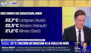 Une douceur et des températures records avec plus de 20°C par endroits en cette fin d'année