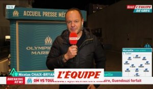 L'OM sans Guendouzi contre Toulouse - Foot - L1