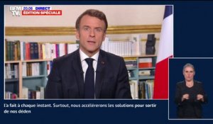 Prix de l'énergie: "La hausse restera plafonnée dans notre pays", affirme Emmanuel Macron