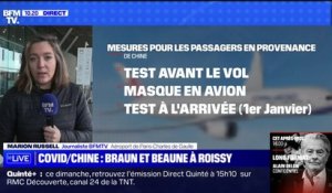 Restrictions aux voyageurs venus de Chine: les ministres de la Santé et des Transports à l'aéroport de Roissy pour contrôler le dispositif