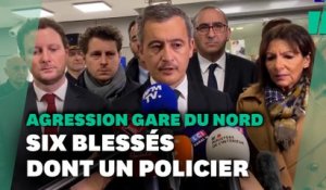 Agression à la gare du Nord: six blessés dont un policier, annonce Darmanin