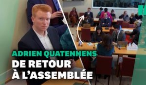 Adrien Quatennens a repris le travail à l’Assemblée nationale