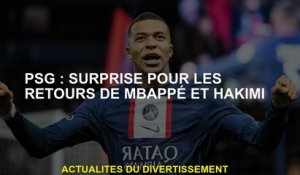 PSG: surprise pour les commentaires de Mbappé et Hakimi