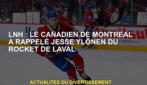 NHL: Le Canadien de Montréal a rappelé Jesse Ylönen de Laval Rocket