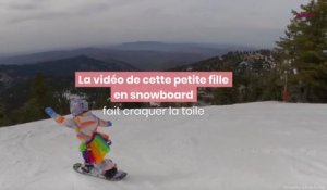 La vidéo de cette petite fille en snowboard a fait craquer la toile