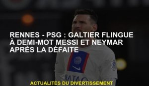 Rennes - PSG: Galtier en train de voler à moitié-mot Messi et Neymar après la défaite
