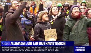 Greta Thunberg est venue soutenir les militants de la ZAD de Lützerah, en Allemagne, opposés à l'agrandissement d'une mine de charbon