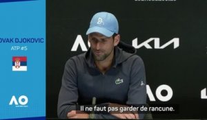 Open d'Australie - Djokovic : "Reconnaissant d'avoir eu autant de bienveillance"