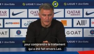 38e j. - Galtier défend une nouvelle fois Messi : “Les sifflets sont très durs”