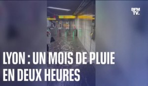 Les images des inondations après des pluies diluviennes à Lyon samedi