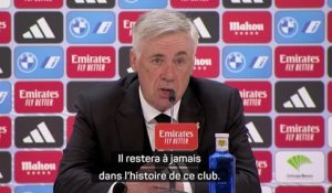 38e j. - Ancelotti : "Benzema restera à jamais dans l'histoire de ce club"