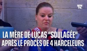La mère de Lucas exprime son "soulagement" après le procès de 4 harceleurs