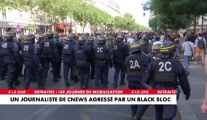 Un journaliste de Cnews agressé par un black bloc