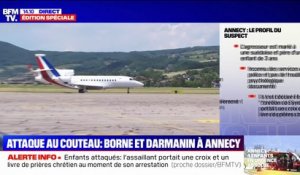 Attaque au couteau: Gérald Darmanin est arrivé à Annecy