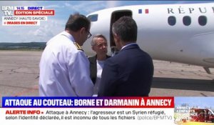 La Première ministre est arrivée à Annecy après l'attaque au couteau survenue ce matin
