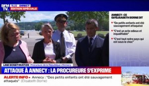 Attaque au couteau à Annecy: "Aucun mobile terroriste apparent", selon les premiers éléments de l'enquête, affirme Line Bonnet-Mathis, procureure d'Annecy