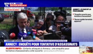 Laurent Wauquiez, président LR de la région Auvergne-Rhône-Alpes, sur l'attaque au couteau à Annecy: "Personne ne peut imaginer ça"