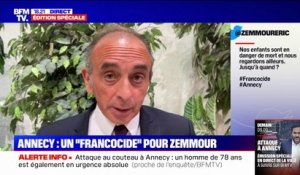 Attaque au couteau à Annecy: "Les Français sont en danger à cause d'une immigration complètement folle", pour Éric Zemmour (Reconquête!)