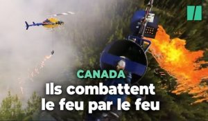 Au Canada, les pompiers combattent les feux de forêts par le feu