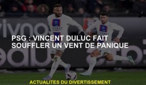 PSG: Vincent Duluc souffle un vent de panique