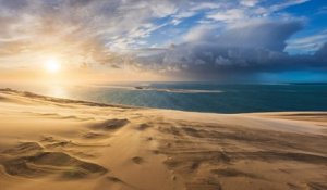 Bassin d'Arcachon : Ce photographe capture de superbes clichés de la dune du Pilat pendant la tempête Gérard