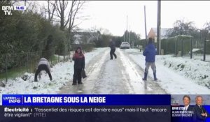 Les images de la neige en Bretagne, Auvergne et Normandie