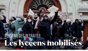 Contre la réforme des retraites, les lycéens organisent des blocus