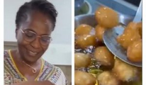 Bénin : Claudine Talon frit des beignets de farine de blé et suscite admiration
