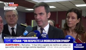 Olivier Véran sur la mobilisation contre la réforme des retraites: "On la respecte. C'est mouvement d'expression démocratique"