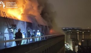 Incendie rue d’Arlon à Bruxelles ce 20/01/2023