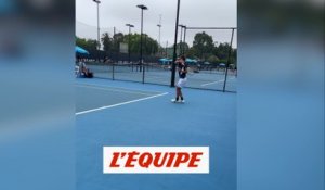 Luca Van Assche à l'entraînement - Tennis - Open d'Australie (H)