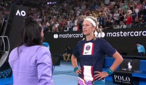 Azarenka, maillot du PSG sur les épaules : "Jouer pour mon fils ? Il s’intéresse plus au football"